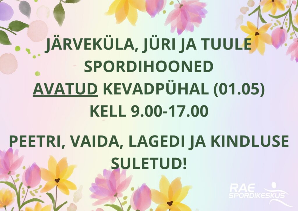 info 01.05 Rae spordikeskus